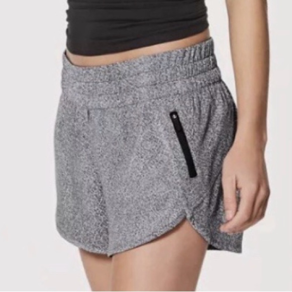 Lululemon Tracker Gray Shorts with Zip Pocket
